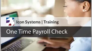 One Time Payroll Check - October 2021