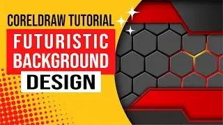 How To Make Abstract Futuristic Background in CorelDraw | CorelDraw Tips & Tricks