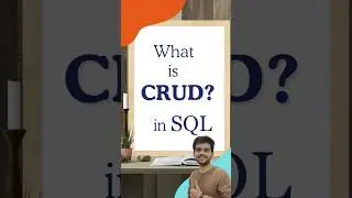 What is CRUD? SQL Explained |  CREATE | READ | UPDATE |DELETE #shorts  #sqlshorts