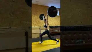 Толчок 60 #тяжелаяатлетика #спорт #weightlifting #штанга #штанга #crossfit #shorts