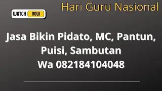 Sambutan Wali Murid di Hari Guru