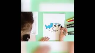 Рисуем АКУЛЁНКА | Draw a LITTLE SHARK | #Shorts
