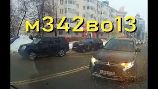 Быдло на встречке  Саранск.  м342во13  .01.02.2024 в 15ч.55мин.