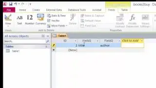 Create Access Tables & Copy Table Structure