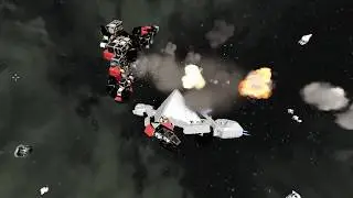 Space Engineers: Heavy Vanilla Ship vs Shielded Vengeance Drone