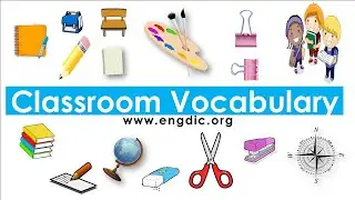 Classroom Vocabulary Words |Classroom objects with pictures