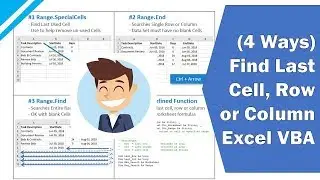 Excel VBA Tutorial: Find the Last Cell, Row or Column on a Worksheet