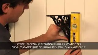 INSTRUCTION: monter une etagère Duraline à supports classiques sur un mur - Français