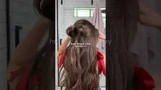 heart shaped v-day hairstyle 💘 #hairstyle #hairtutorial