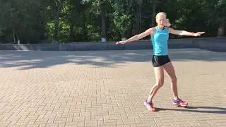 Специальные беговые упражнения (СБУ). Перекрестный шаг
