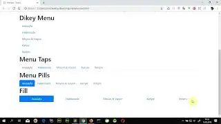 Bootstrap Navs(Vertical Menu, Horizontal Menu- Tabs and Piils) - Bootstrap Menüler