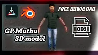 💥GP Muthu 3d model for prisma 3d app Free Download Obj , fbx, XML file /