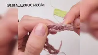 Красивый край тунисским крючком
