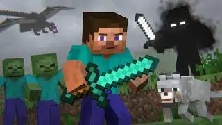 Reacting on Null Attack. Minecraft Animation (K2 Animation Studios)