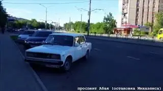 Усть-Каменогорск — Оскемен — ВКО - июль 2018. Пешком по городу. Старый трамвай.