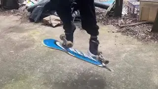 I flipped this pressure flip with my front foot (sketchy)