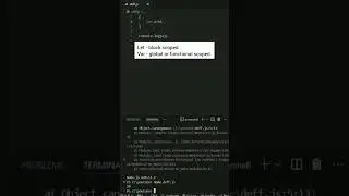 JavaScript let and vat difference in Tamil