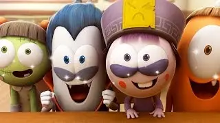 Funny Animated Cartoon | Spookiz Season 1 Frankie Eats All The Food 스푸키즈 | Cartoon for Children