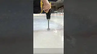 How do you remove ice from a hockey arena?