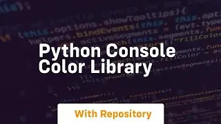 python console color library