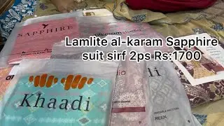 Lamlite Al_karam SAPPHiRE Suits only sirf Rs:1700