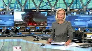 Гигантиский пожар на МКАДЕ торговом центре "Синдика"