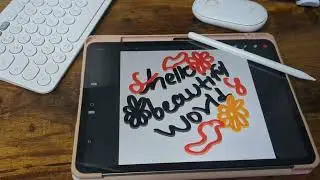 Learn how to make calligraphy brush on procreate tutorial