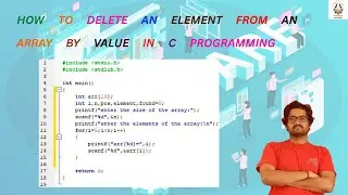 How to delete an element from an array by value in C programming