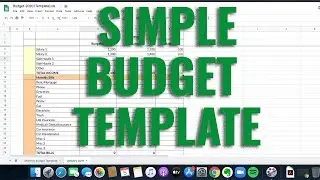 How To Budget With Google Sheets  - Simple Budgeting Template