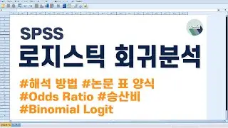 로지스틱 회귀분석 해석 방법 / 논문 통계 표 양식 / 이항 로짓 / Exp(b) / 논문쓰는남자 / 논쓰남