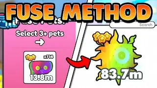 The BEST FUSING METHOD To Get STRONGEST PETS In PET SIMULATOR 99! BEST METHOD! And MUCH MORE!