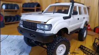Тюнінг WPL C54 1/16 Toyota LC80 Металева роздатка та ходова для радіокерованої машинки WPL C54