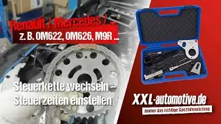 Steuerkette wechseln bei Renault, Mercedes, Opel, Nissan, Fiat Motoren M9R, M9T, R9M, OM622, OM626
