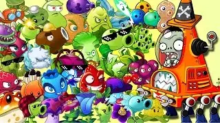 Plants vs. Zombies 2 it’s about time: Every Plant Power Up vs Robo-Cone Zombie