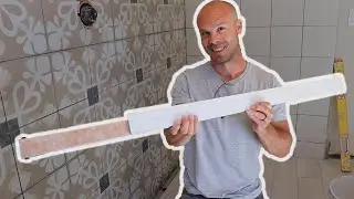 INVISIBLE SHOWER DRAIN!!!--  How to Use a Schluter Kerdi-Line Tileable Grate