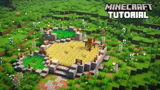 COMO CONSTRUIR UMA PLANTAÇÃO DECORADA MEDIEVAL - Minecraft Tutorial