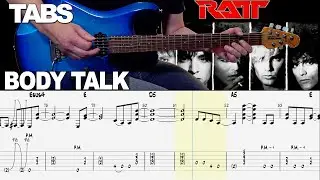 Ratt - Body Talk | Guitar cover WITH TABS |