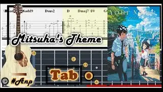 Guitar Tab - Mitsuha's Theme (Kimi no Na wa) OST Fingerstyle Tutorial Sheet Lesson #Anp