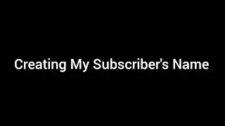 Creating My Subscriber's Name Using HTML And CSS In Spck Code Editor....