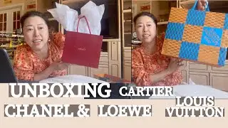 NEW YEAR UNBOXING | LOUIS VUITTON | CHANEL | LOEWE | VIVAIA | CARTIER