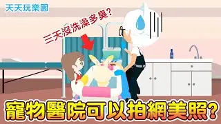 【天天玩樂園】寵物醫院可以拍網美照? 三天沒洗澡有多臭? 爆笑小劇場登場!