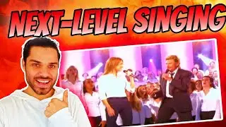 Celine Dion ft Johnny Halliday - l'envie (les 500 choristes, 5 nov 2005 live) // Reaction
