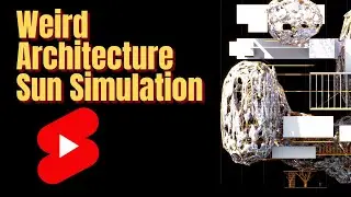 Metaverse Weird Architecture Sun Simulation (Blender)