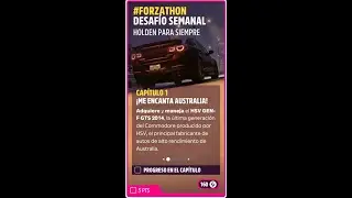 FORZA HORIZON 5 Otoño Serie 37 Desafío Semanal Forzathon HOLDEN PARA SIEMPRE