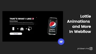 Lottie Animations and More | Pepsi Website #03