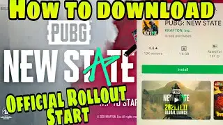 PUBG NEW STATE Download Rollout in Android and iOS How to download Server select