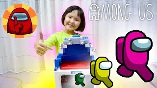 Among us  watch 4d film lego toy doll for kids