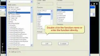 How to use IF function in AutoCAD fields.