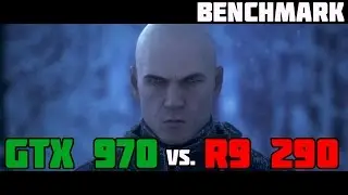 R9 290 vs GTX 970 : Hitman 2016 - Benchmark Test - Ultra 1080P
