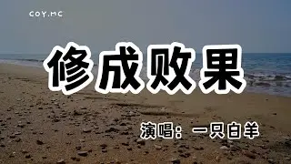 一隻白羊 - 修成敗果『我的夢碎了你卻不動聲色』（動態歌詞/Lyrics Video/無損音質/4k）